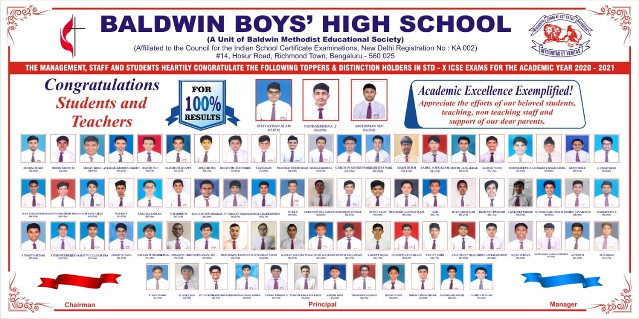 Book List for the year 202122 Baldwin Boys High School